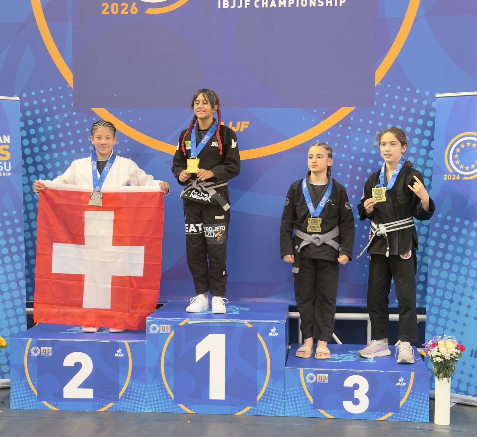 Zweiter Podestplatz an der European Kids IBJJF Championship 2026 in Dublin.